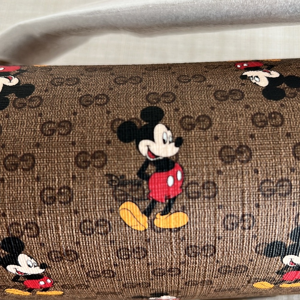 🏰Gucci🏰 x Disney Vintage GG Supreme Monogram Mickey Mouse Shoulder Bag - Picture 7 of 16